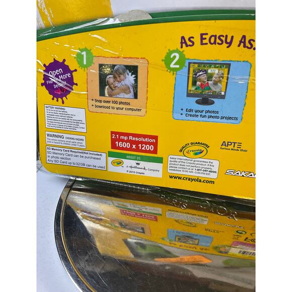 Crayola Kids Digital Camera 2.1 MP & Case - NEW open package - Picture 6 of 6